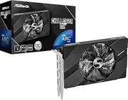 ASRock Intel Arc A380 Challenger ITX 6GB OC, 6GB DDR6, PCIe4, HDMI, 3 DP, 2250MHz Clock, 0dB Cooling, Compact Design