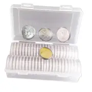 40.6mm Silver Dollar Coin Holder,Silver Eagles Coin for Collectors with Clear...