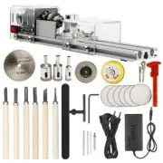 Mini Wood Lathe Milling Machine DIY Wood Working CNC Mini Wood Lathe Tools 10...