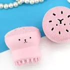 Soft Silicone Facial Cleansing Pad Face Exfoliator Brush Silicone Scrubby for
