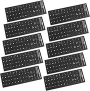 SHINEOFI 10pcs Italian Language Keyboard Stickers Background with White Lettering Easy to Apply Multi Language Keyboard Cover Present for Students and Friends