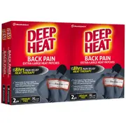 Deep Heat Back Pain Patches 4 x 2 Pack