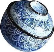 RORPOIR Fine Craftsmanship Soup Bowl Japanese Soup Mug Lid 250ml Thick Stew Pot for Home/Party/Restaurant