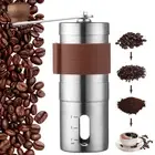 Manual Coffee Grinder Portable Hand Crank Coffee Mill Adjustable Non-Slip