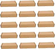 LIFKOME 15Pcs Corrugated Shipping Boxes Moving Boxes with Strong Load Bearing Design Lightweight for Item Storage Packing and Mailing