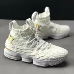 NIKE LEBRON XV EQUALITY LBJ 15代 詹姆斯 黑白高幫籃球鞋男秋季防滑耐磨運動鞋