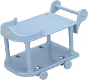 1 :12 Scale Dollhouse Kitchen Serving Cart Mini Bar Buffet Cart Dollhouse Decoration, Blue