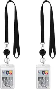 5 Pack Cruise Lanyard Retractable with ID Badges Holder for Ship Card Keys lanyards with Retractable Badge Reel Clip for ID Holder Breakaway Lanyard Office Neck Office lanyards with Reel Holder