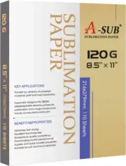 A-SUB Sublimation Paper 110 Sheets/Pack 8.5'' X 11'' Compatible with All Inkj...