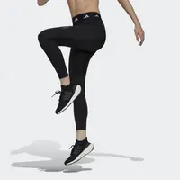 在飛比找momo購物網優惠-【adidas 愛迪達】長褲 女款 運動褲 緊身褲 黑 HF