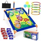 Bean Bag Toss Game,3 in 1 Cornhole Set,Kids Outdoor Games,Sports & Outdoors