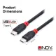 LINDY USB 2.0 TYPE-C/公 toTYPE-C/公 傳輸線 2M (41872)