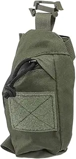 Outdoor Backpack Shoulder Strap Pouch Clip On Pouch Attachment Bag with Double Layers Design for Hikers (Green)