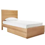 [James Lane] Clemence Kids Plain Headboard & Underbed Drawers Bed