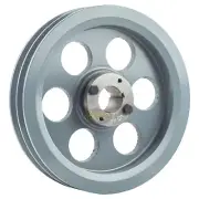 Cast Iron 8.75" Dual Groove Pulley Belt B Section 5L with 1-1/4" Sheave Bushing