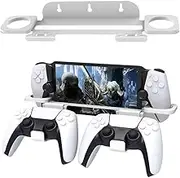 AZURAOKEY for PS5 Portal Game Console Wall Mounting Bracket Holder, Universal Storage Organizer for PS5 Game Controllers, Wall Mount Bracket Holder for PS5 Portal Accessories