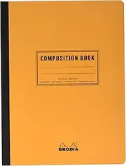 Rhodia B5 Ruled with Margin Composition Book, Orange