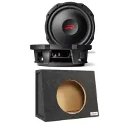 Alpine RS-W10D4 | 600W 12” Dual 4-Ohms Shallow Sub with Enclosure