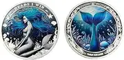 Funny Head and Tails Coin,Mermaid Coin,flip a Coin,toss Coin,Challenge Coin,Funny Prank Gifts
