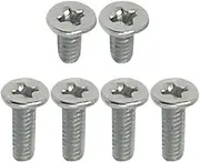 GinTai 6PCS（4 Long 2 Short） Sliver Lower Bottom Base Cover Case Screws for HP Chromebook 14C-CC 14CT-CC