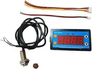 Eigell Digital LED Tachometer RPM Speed Meter 30-80000RPM Digital Motor Tachometer for Lathes