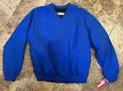 Lady Divots Royal Blue Golf Pullover Windbreaker Womens Medium