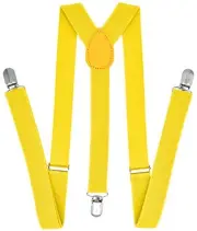 Suspenders for Men - Adjustable Y Back Men's Women's Costume Tuxedo Dress