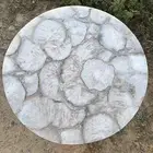 30" White Agate Table Top / Agate Stones Coffee Table Top Home Decor