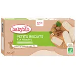 Babybio Biscuits - 12 months and + - Hazelnut Biscuits - ORGANIC 10 sachets of 2 biscuits