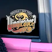 Should I Get The Wing Leader Car Decal Dragon Fourth Wing ACOTAR Sticker Bookish Book Club Mirror Decals Car Accessories Affirmations Funny Vinyl Waterproof 8 Inches Bumper Decal