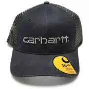 Carhartt Hat Cap Men's Adjustable Black Trucker Mesh Snap Back