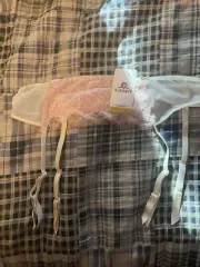 B.Tempt'd by Wacoal Lingerie Pink and White Garter Belt size M/L