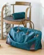 Waxed Canvas Duffel Bag: Stylish Weekend Travel Luggage & Sports Bag
