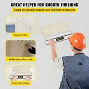 Skimming Blade,24 inch Smoothing Knife, European Stainless Steel Construction Knife, Aluminum Blade Profile Smoothing Knockdown Spatula for Gyprock/Drywall/Wall-Board