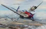 Gunfighters of the Eighth by John Shaw aviation art signed by Seven Mustang Aces