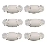Amazon Basics LED Emergency Light, UL Certified, 6-Pack, Adjustable Two LED B