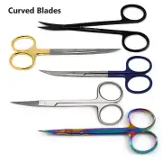Small Curve Scissors for Grooming - Beard, Ear, Eyebrows, Moustache, Nose Trim