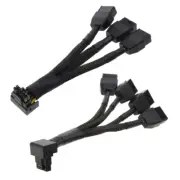 3x8Pin 4x8Pin to 16Pin PCIE 5.0 Adapter Line for CPU RTX4090 RTX4080 12VHPWR 90°