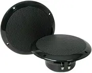 2 Bass Face SPL5.2B Speakers Double Cone Black with 125 Watt RMS and Maximum 250 Watt per Pair 14.50 cm 145 mm 5.25 Inch Waterproof Ceiling Pool Boat Hotel Pub per Pair