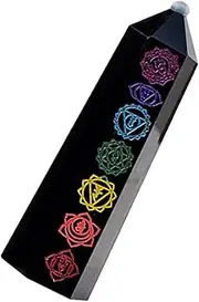 KOMBIUDA Natural Crystal Hexagonal Wand Decorative Crystal Stone for Column for Meditation Yoga Unique present for Friends Family Fine Workmanship Beautiful Appearance