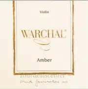 Warchal Amber Violin Strings Set 4/4 --Ball E Synthetic/Hydronalium D