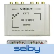 Shinybow Repeater + Receiver 1 X Input CAT5 2 Output Component Video