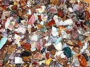 Rock Tumbler Gem Refill Kit Old California Miner's Mix Rough-Agates,Petrified Wood, Jasper, Quartz,Obsidian, Much More! 8 oz