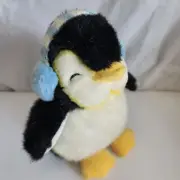 Plush Penguin Russ "TUX" RARE Blue Earmuffs Baby Penguin Emperor