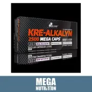 Olimp Kre-Alkalyn 2500 Mega Caps 120 Capsules Creatine Monohydrate Pre Workout