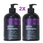 Glorie Silver Blonde Shampoo 2x500ml Shampoo Intense Toning Silver Blue Shampoo