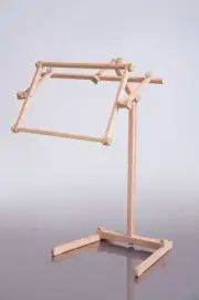 Adjustable Cross Stitch Wood Embroidery Stand Stork Tapestry Wood Scroll Frame
