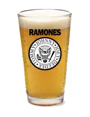The Ramones- Rock & Roll - Punk - 16oz Pint Beer Glass Seltzer Tumbler Barware