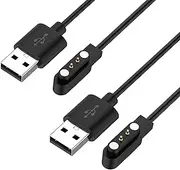 Charger Cable Replacement for Wyze Watch 44mm 47mm, YAMAY SW021, ID205L Smart Watch, Magnetic Charging Cord 3.3ft 2-Pack