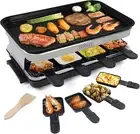 Indoor Grill Smokeless Korean BBQ Grill 2 in 1 Griddle Electric Grill Raclette T